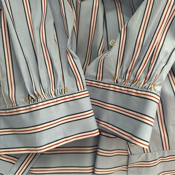 Striped Blouse Peplum Made in Italy - Picture 9 of 11